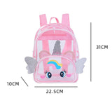 Clear Big Eyes Cartoon Backpack for Kids Girl Boy Children School Bags