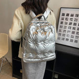 Women's Backpack Space Cotton Student School Bag Winter Ladies Bookbag