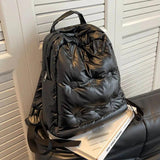 Women's Backpack Space Cotton Student School Bag Winter Ladies Bookbag