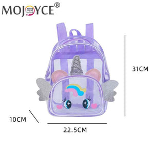 Clear Big Eyes Children School Bags Teenage Summer Transparent Kid Birthday Bagp