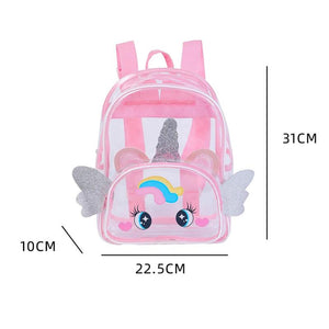 Clear Big Eyes Children School Bags Teenage Summer Transparent Kid Birthday Bagp