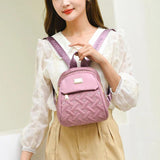 Women Diamond Lattic Embrodiery Nylon Crossbody and Shoulder Tote Handbags