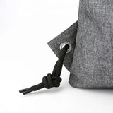 Grey Drawstring Bag Gym With Pockets Sports Sack