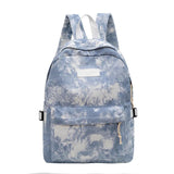 Casual Classics Women Nylon Backpack Women Shoulder Bag Solid School Bag