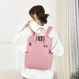 Waterproof Women Business Backpack 13.4 Inch Laptop Bag Travel Rucksack