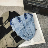 Denim School Bag For Boys And Girls Backpacks For Teenagers Girls Canvas