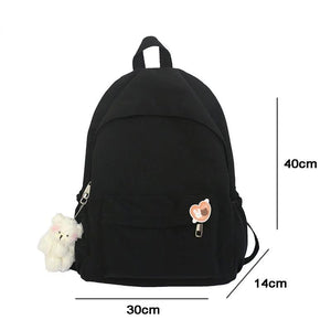 Waterproof Nylon Women Backpack Casual School Travel Backpack