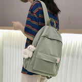 Waterproof Nylon Women Backpack Casual School Travel Backpack