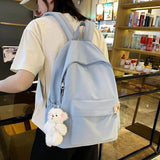 Waterproof Nylon Women Backpack Casual School Travel Backpack