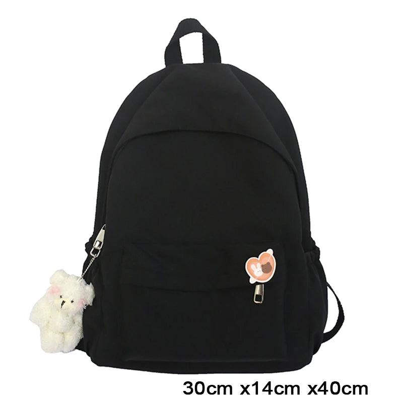 Waterproof Nylon Women Backpack Casual School Travel Backpack