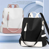 Waterproof Oxford Cloth Women's Backpack Anti-Theft Schoolbag