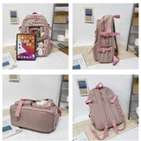 Large Capacity Multi-Pocket Nylon School Backpack