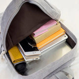 Harajuku Ulzzang School Student Backpack Retro Corduroy Female Rucksack