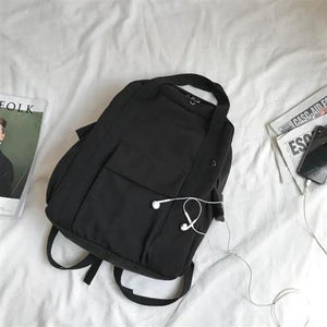 Canvas Women Backpack Female Schoolbag for Teenages Girl