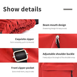 Lattice Lightweight Drawstring Backpack Waterproof Schoolbag Customization