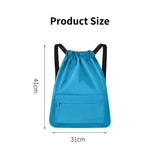 Lattice Lightweight Drawstring Backpack Waterproof Schoolbag Customization