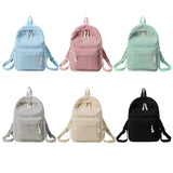Striped Corduroy Women Backpack for Teenager Girls School