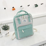 Canvas Backpacks For Women Nylon Portable Shoulder Bag Waterproof School Bags
