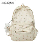 Floral Backpack Nylon Female Preppy Style Large Capacity Teenage Girl Bags Mochi