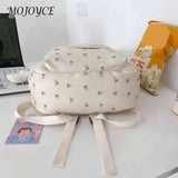 Floral Backpack Nylon Female Preppy Style Large Capacity Teenage Girl Bags Mochi