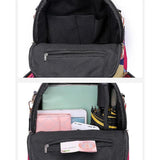 Anti-theft Backpack Women Wild Travel Shoulder Bags Colorful Oxford Cloth