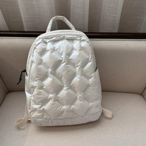 Ultralight Winter Warm Space Down Backpack Women School Backpack Bags for Girls