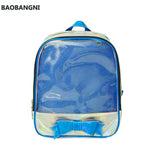 Clear Transparent Backpack School Bags for Teenage Girls Ladies Bowknot Shoulder