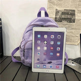 Canvas Women's Backpack School Book Bag Travel Rucksack Retro Preppy Ins