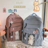 Summer Nylon Women Rucksack Female Travel Double Shoulder Backpack