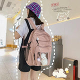 Summer Nylon Women Rucksack Female Travel Double Shoulder Backpack