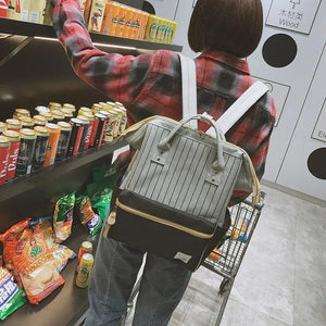 Canvas Printing Backpack Women School Bag Teenage Girls Bookbag Vintage Laptop