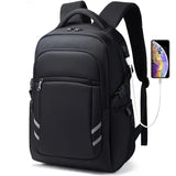 USB Charging Headphone Jack Men's Backpack Large Capacity Waterproof Schoolbag