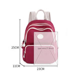 Solid Nylon Backpack For Teenagers Women Mini Backpacks Casual Large Capacity Sc