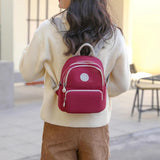 Solid Nylon Backpack For Teenagers Women Mini Backpacks Casual Large Capacity Sc