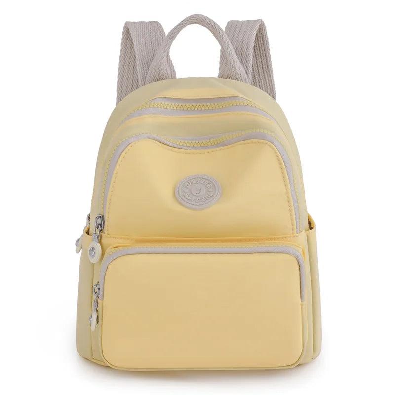 Solid Nylon Backpack For Teenagers Women Mini Backpacks Casual Large Capacity Sc
