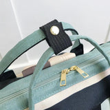 Striped Mummy Bag Multi-Function Maternal and Child Package Backpack