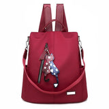 Female Oxford Cloth Backpack Large Capacity Print Bag