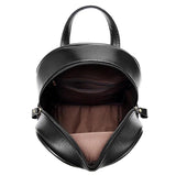 Student Shoulder Bag Double Zipper Rivets Backpack