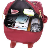 Flowers Hand Embroidery Women Backpacks Shoulder Bags School Bags