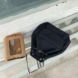 Women's Drawstring Bucket Shoulder Bag Travel Backpack
