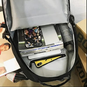 Student Nylon Shoulder Schoolbag Backpack for Women Large Capacity Bag