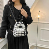 Nylon Women's Backpack Preppy Style School Travel Bags Small Rucksack