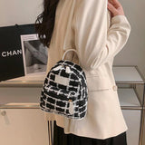 Nylon Women's Backpack Preppy Style School Travel Bags Small Rucksack