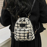 Nylon Women's Backpack Preppy Style School Travel Bags Small Rucksack