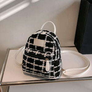 Nylon Women's Backpack Preppy Style School Travel Bags Small Rucksack