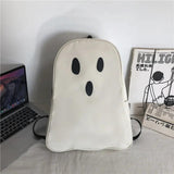 Cartoon Ghost School Bag Waterproof Nylon Backpack Male Female Bag