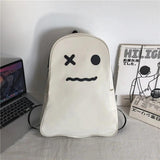 Cartoon Ghost School Bag Waterproof Nylon Backpack Male Female Bag