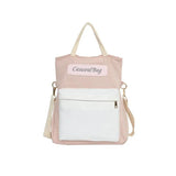 Canvas Patchwork Laptop Backpack Girls Shoulder Bag Student Schoolbag