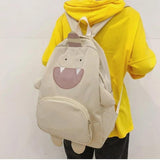 Frog Duck Backpack Women Schoolbag Nylon School Backpack