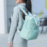 Solid Waterproof Travel Storage Bag Foldable Hangbag Ladies Backpack